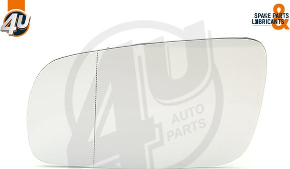 4U Autoparts 41516VV - Mirror Glass, outside mirror car-mod.net