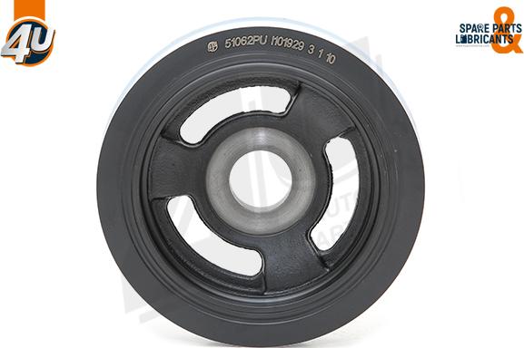 4U Autoparts 51062PU - Belt Pulley, crankshaft car-mod.net