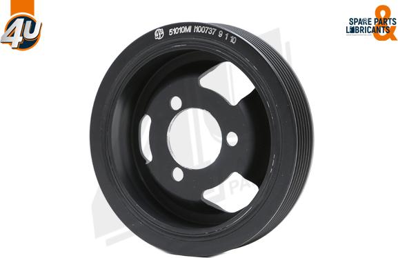 4U Autoparts 51010MI - Belt Pulley, crankshaft car-mod.net