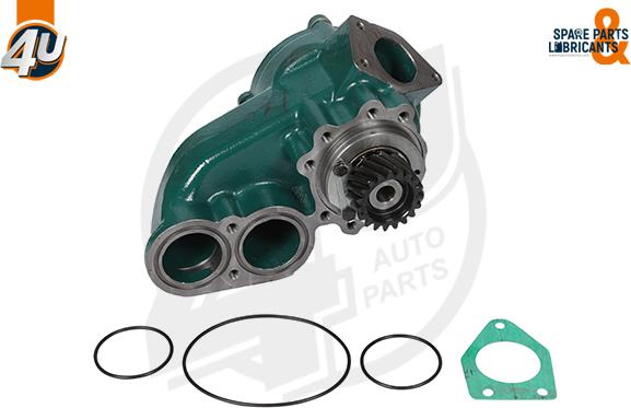 4U Autoparts 14032VO - Water Pump car-mod.net