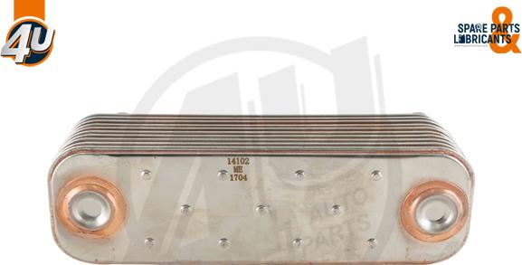 4U Autoparts 14102ME - Oil Cooler, engine oil car-mod.net