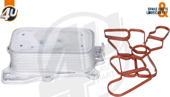 4U Autoparts 14311MR - Oil Cooler, engine oil car-mod.net