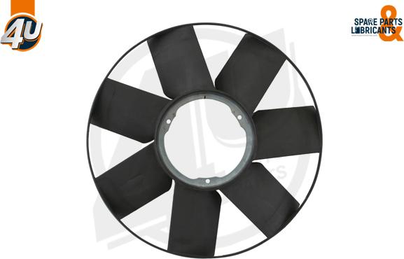 4U Autoparts 15035BW - Fan Wheel, engine cooling car-mod.net