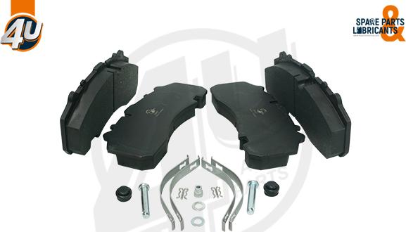 4U Autoparts 12498SC - Brake Pad Set, disc brake car-mod.net