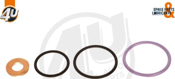 4U Autoparts 12329SC - Seal Kit, injector nozzle car-mod.net