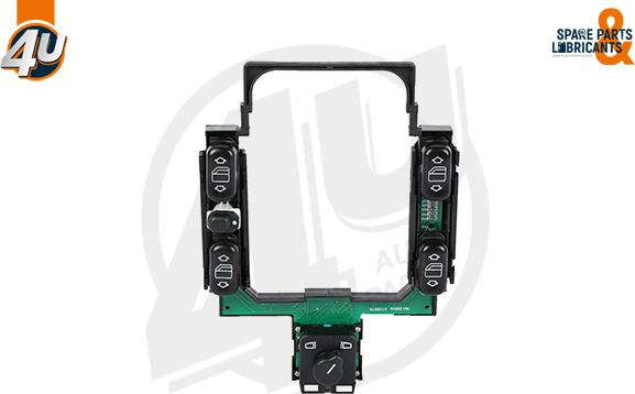 4U Autoparts 17077MR - Switch, window regulator car-mod.net