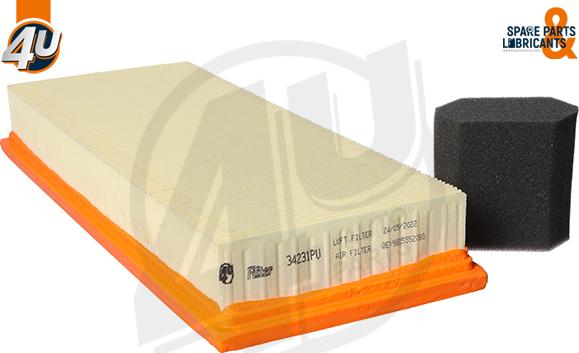 4U Autoparts 34231PU - Engine Air Filter car-mod.net