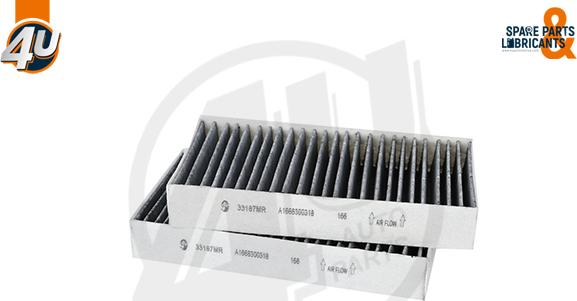 4U Autoparts 33187MR - Filter, interior air car-mod.net