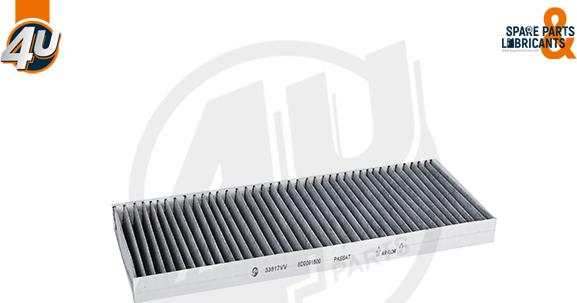 4U Autoparts 33817VV - Filter, interior air car-mod.net