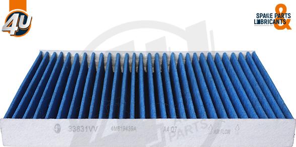 4U Autoparts 33831VV - Filter, interior air car-mod.net