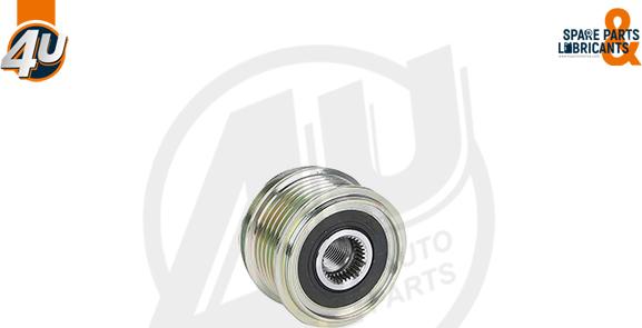 4U Autoparts 32604VV - Pulley, alternator, freewheel clutch car-mod.net
