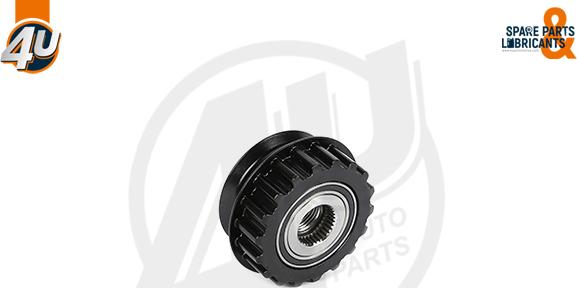 4U Autoparts 32616VV - Pulley, alternator, freewheel clutch car-mod.net