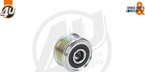 4U Autoparts 32613VV - Pulley, alternator, freewheel clutch car-mod.net