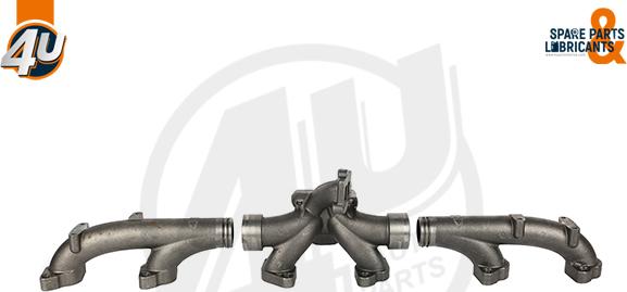 4U Autoparts 29438SC - Manifold, exhaust system car-mod.net