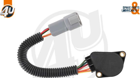 4U Autoparts 28009VO - Sensor, accelerator pedal position car-mod.net