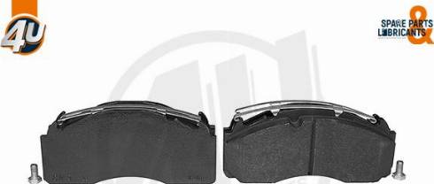 4U Autoparts 22902VO - Brake Pad Set, disc brake car-mod.net