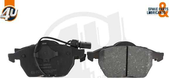4U Autoparts 22491VV - Brake Pad Set, disc brake car-mod.net