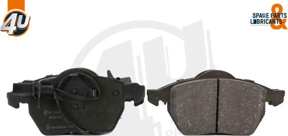 4U Autoparts 22492VV - Brake Pad Set, disc brake car-mod.net