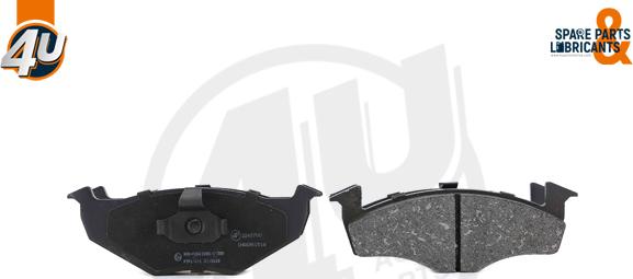 4U Autoparts 22497VV - Brake Pad Set, disc brake car-mod.net