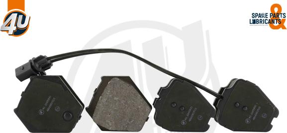 4U Autoparts 22459VV - Brake Pad Set, disc brake car-mod.net