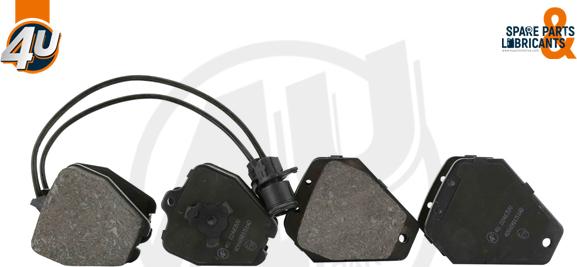 4U Autoparts 22463VV - Brake Pad Set, disc brake car-mod.net