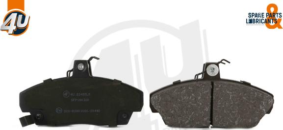 4U Autoparts 22405LR - Brake Pad Set, disc brake car-mod.net