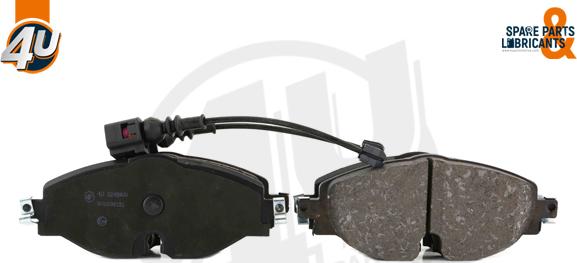 4U Autoparts 22489VV - Brake Pad Set, disc brake car-mod.net
