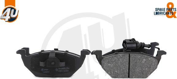 4U Autoparts 22482VV - Brake Pad Set, disc brake car-mod.net