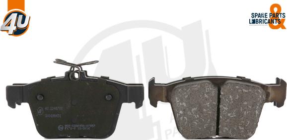 4U Autoparts 22487VV - Brake Pad Set, disc brake car-mod.net