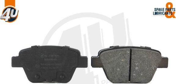 4U Autoparts 22475VV - Brake Pad Set, disc brake car-mod.net