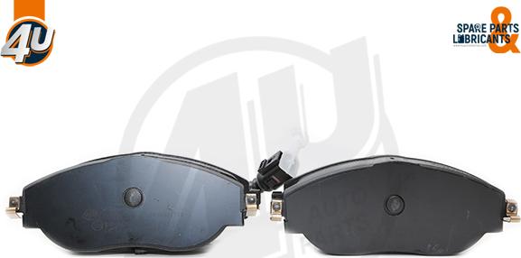 4U Autoparts 22540VV - Brake Pad Set, disc brake car-mod.net
