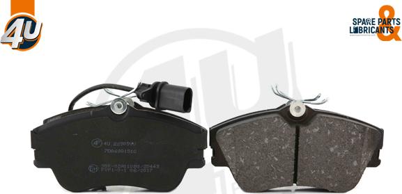 4U Autoparts 22505VV - Brake Pad Set, disc brake car-mod.net