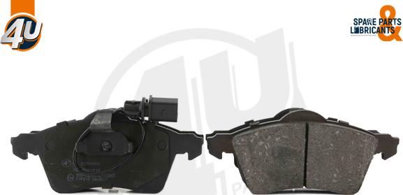 4U Autoparts 22508VV - Brake Pad Set, disc brake car-mod.net