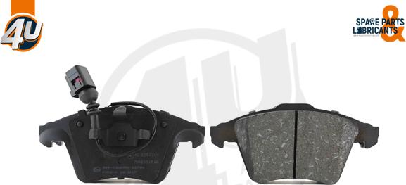 4U Autoparts 22513VV - Brake Pad Set, disc brake car-mod.net