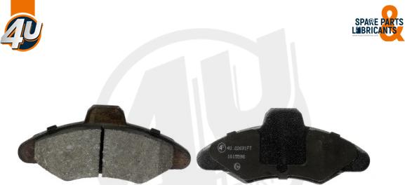 4U Autoparts 22691FR - Brake Pad Set, disc brake car-mod.net