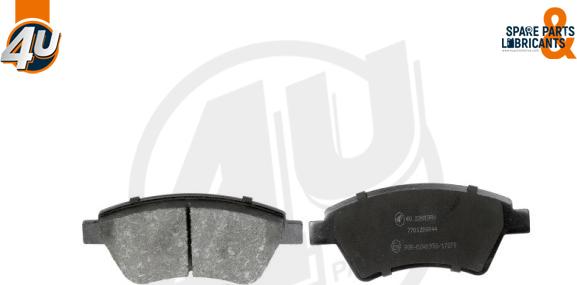 4U Autoparts 22609RN - Brake Pad Set, disc brake car-mod.net