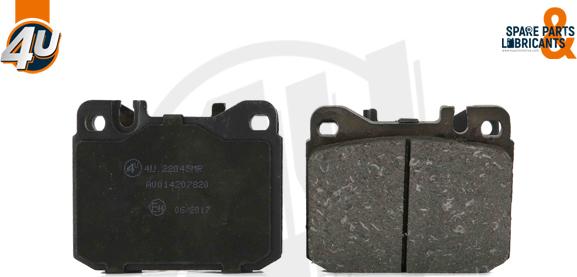 4U Autoparts 22045MR - Brake Pad Set, disc brake car-mod.net