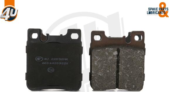 4U Autoparts 22052MR - Brake Pad Set, disc brake car-mod.net