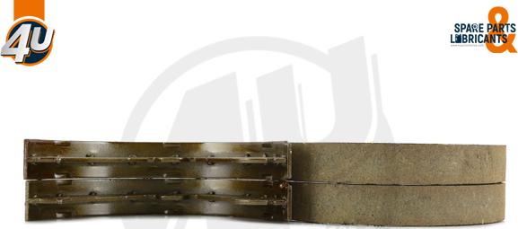 4U Autoparts 22004MR - Brake Shoe Set, parking brake car-mod.net