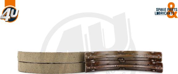 4U Autoparts 22001MR - Brake Shoe Set, parking brake car-mod.net