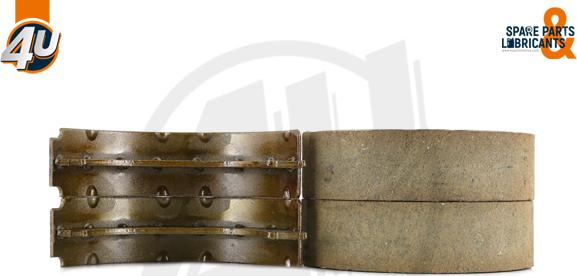 4U Autoparts 22013MR - Brake Shoe Set, parking brake car-mod.net