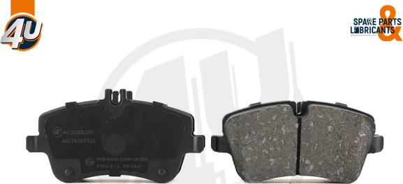 4U Autoparts 22082MR - Brake Pad Set, disc brake car-mod.net