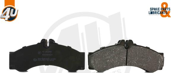 4U Autoparts 22129MR - Brake Pad Set, disc brake car-mod.net