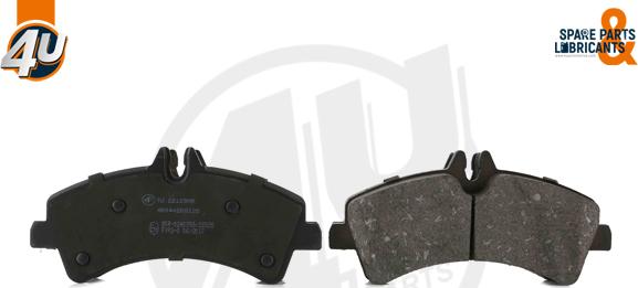 4U Autoparts 22123MR - Brake Pad Set, disc brake car-mod.net