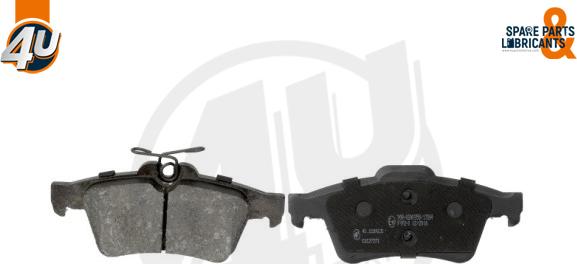 4U Autoparts 22892JG - Brake Pad Set, disc brake car-mod.net