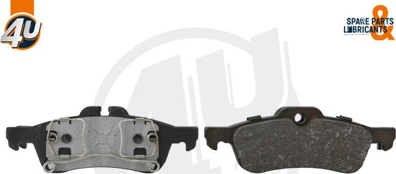 4U Autoparts 22350MI - Brake Pad Set, disc brake car-mod.net