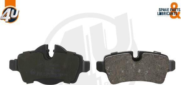 4U Autoparts 22353MI - Brake Pad Set, disc brake car-mod.net