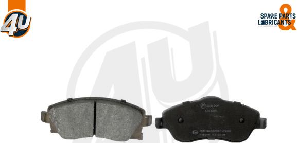 4U Autoparts 22309OP - Brake Pad Set, disc brake car-mod.net