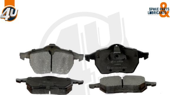 4U Autoparts 22304OP - Brake Pad Set, disc brake car-mod.net
