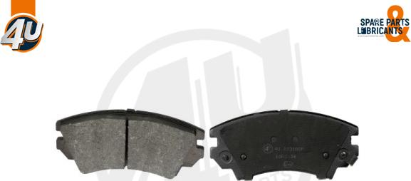 4U Autoparts 22318OP - Brake Pad Set, disc brake car-mod.net
